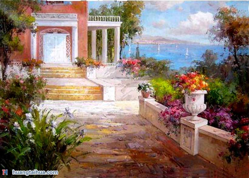 地中海花园式的高档房子地中海花园式的高档房子作品图片