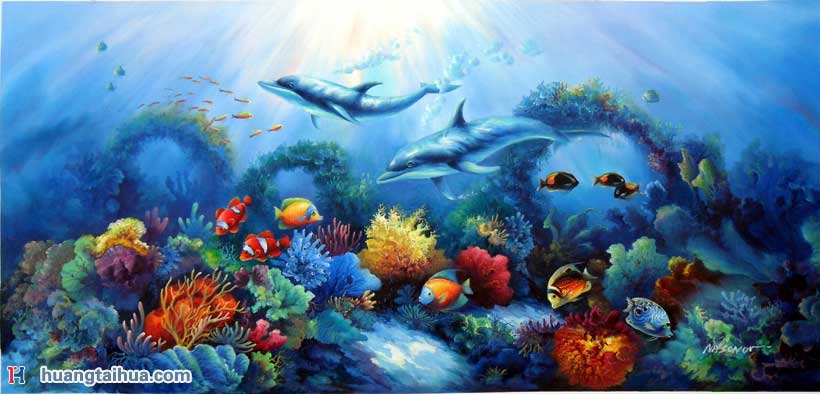 海底世界-海底景-横幅海底画海底世界-海底景-横幅海底画作品图片