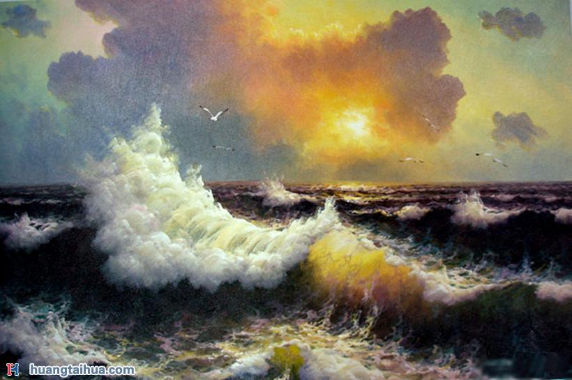 海上大浪风景海上大浪风景作品图片