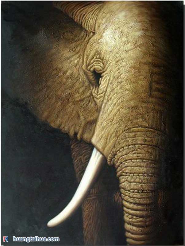 大象头油画题材创作大象头油画题材创作作品图片