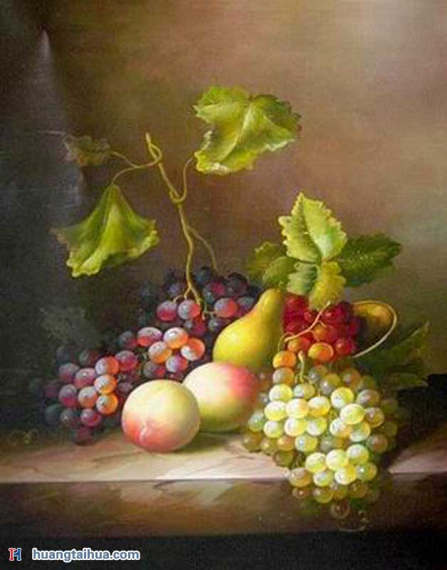 葡萄水果油画葡萄水果油画作品图片